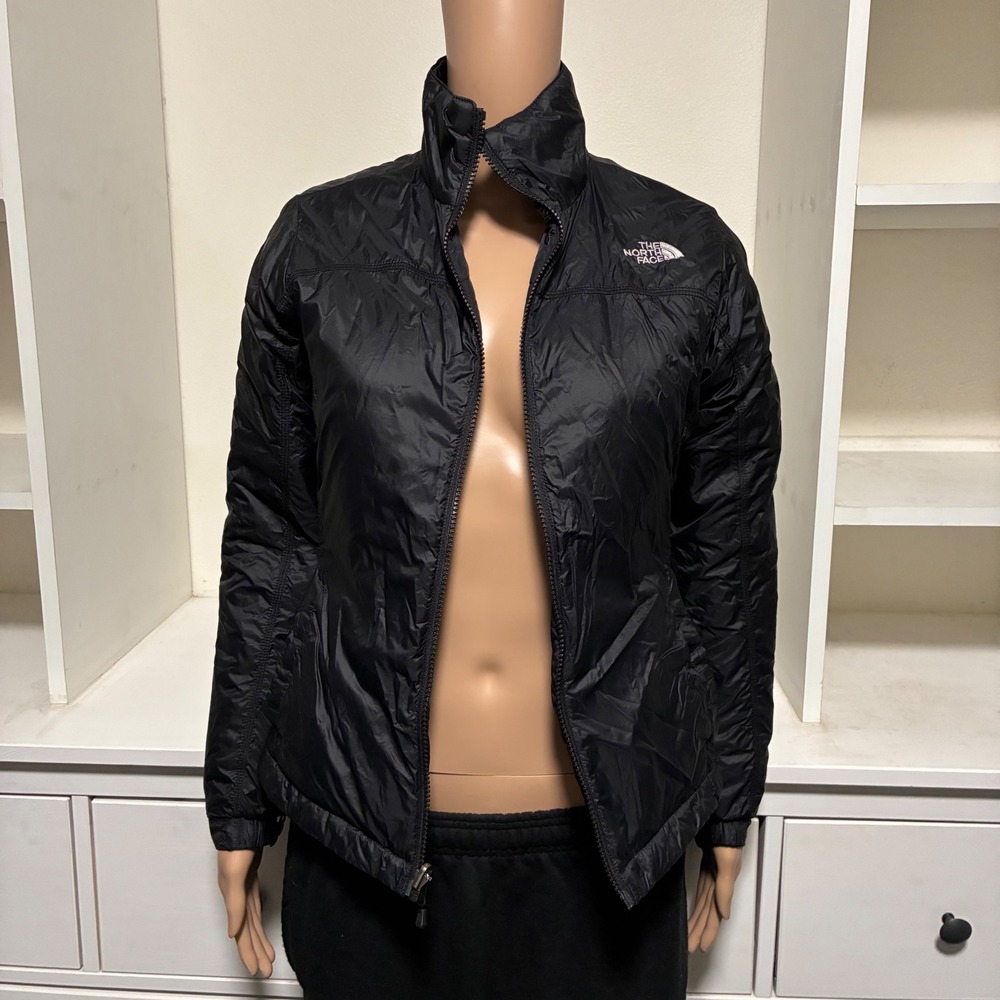 The North Face Womens Black Lightweight Puffer Jacket Full Zip Small NF0A3Y1J